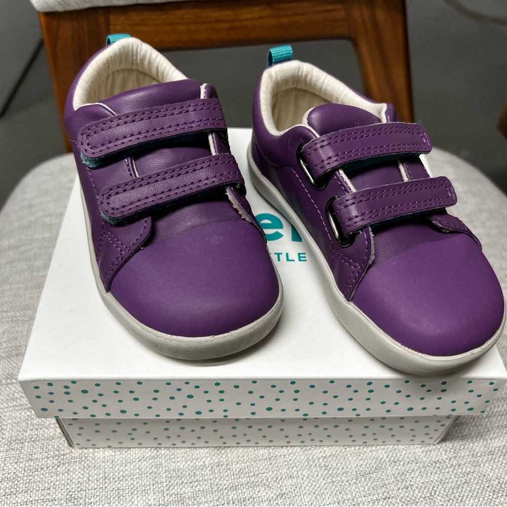 Ten Little Everyday Originals Purple Leather Sneakers